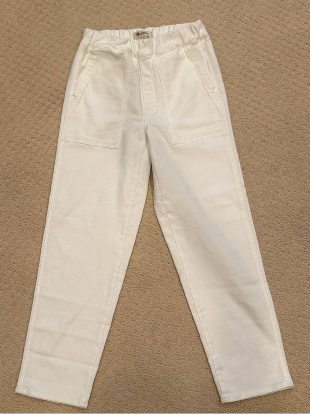 Madewell Cream Utility Chinos for Women